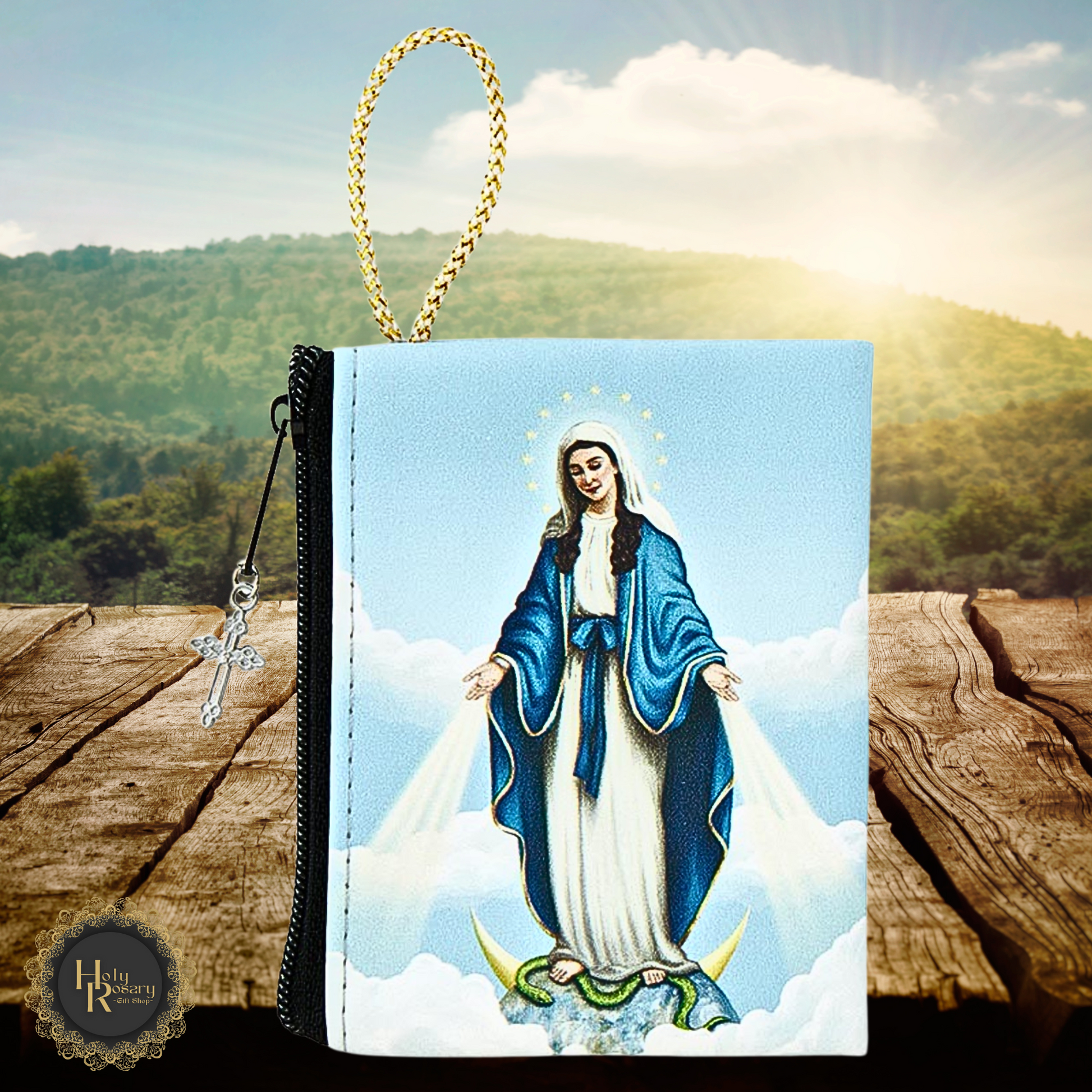 Beautiful Catholic rosary case designed for daily use