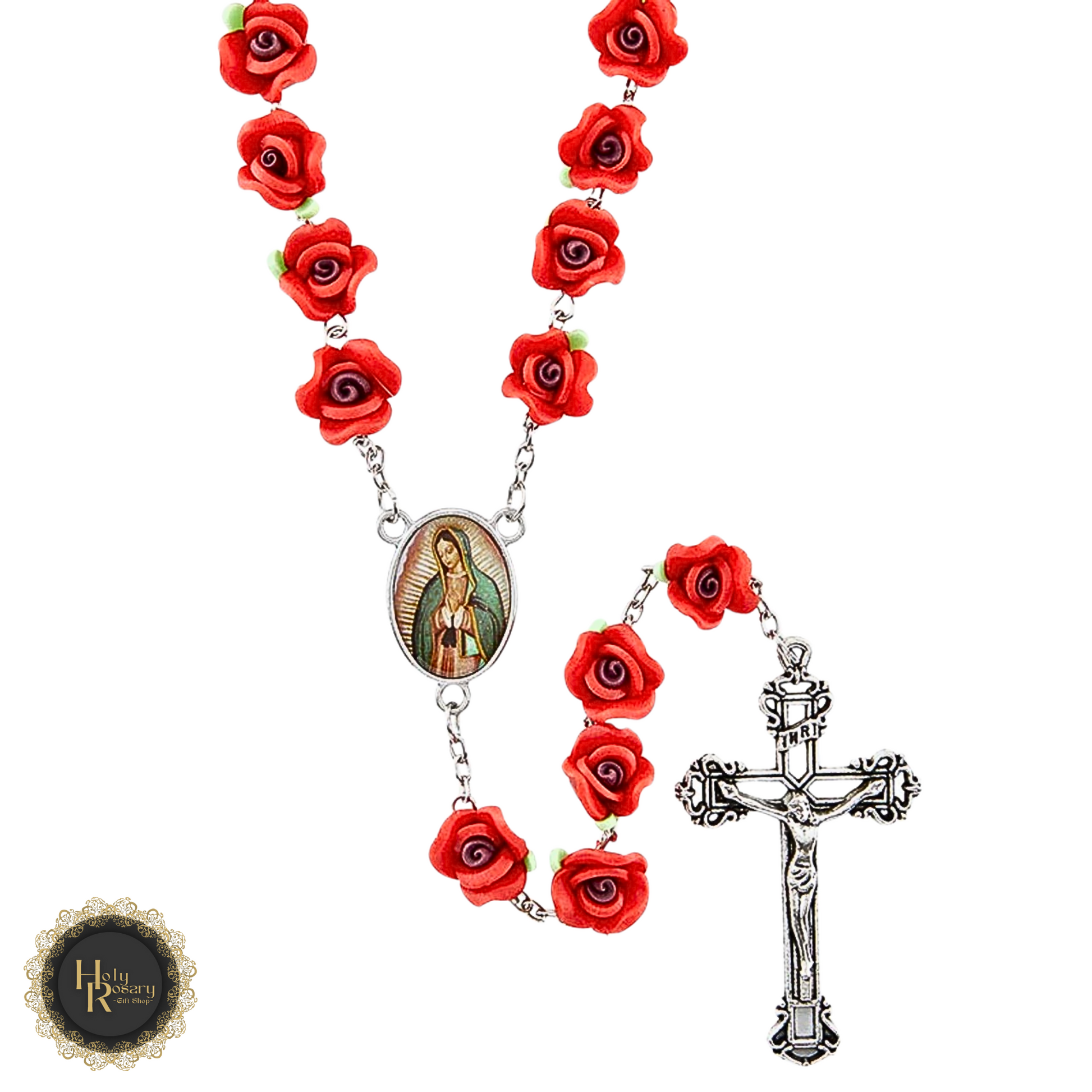 Classic red rosary highlighting bright beads a popular choice for personal prayer or a meaningful gift