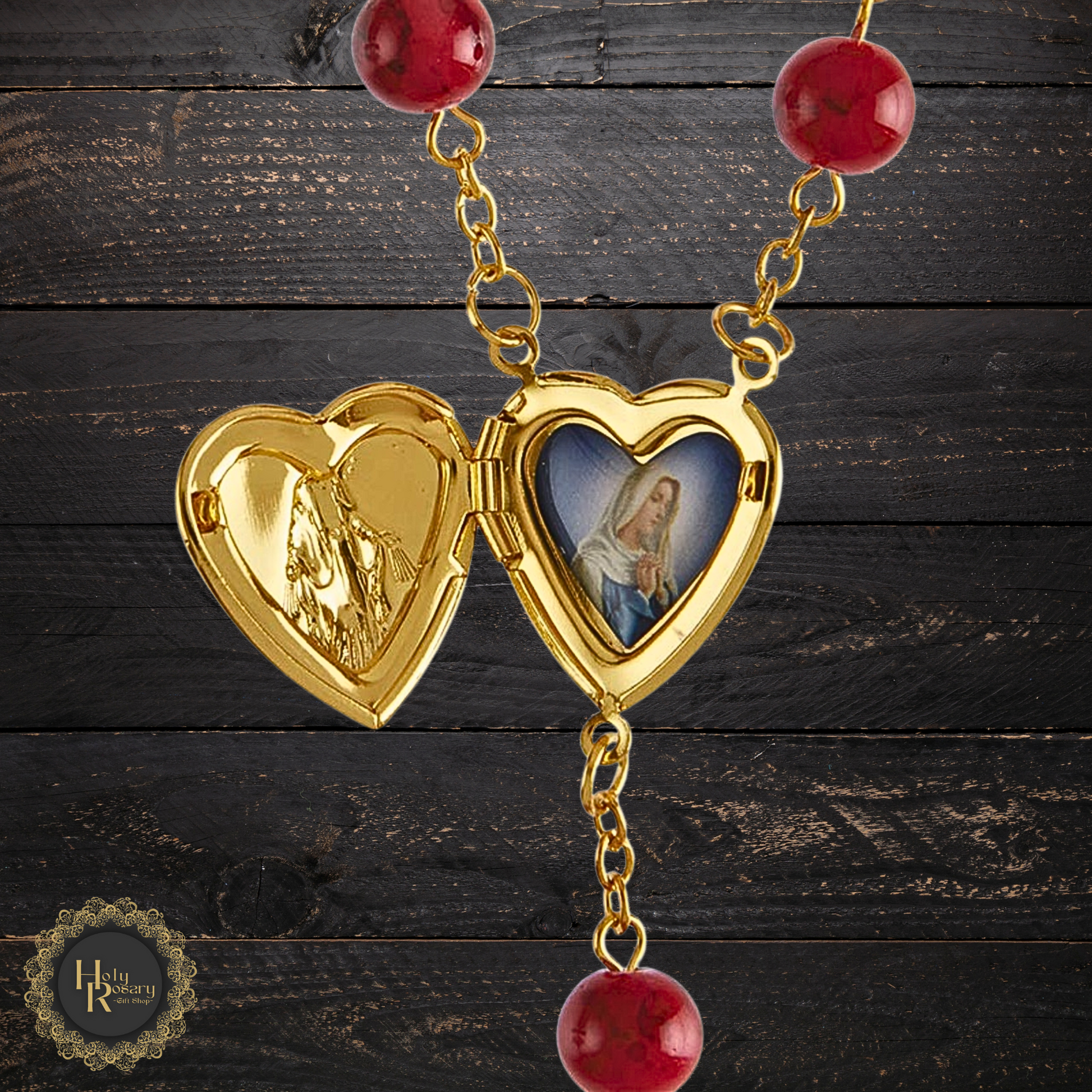 Classic and timeless locket rosary for sale online