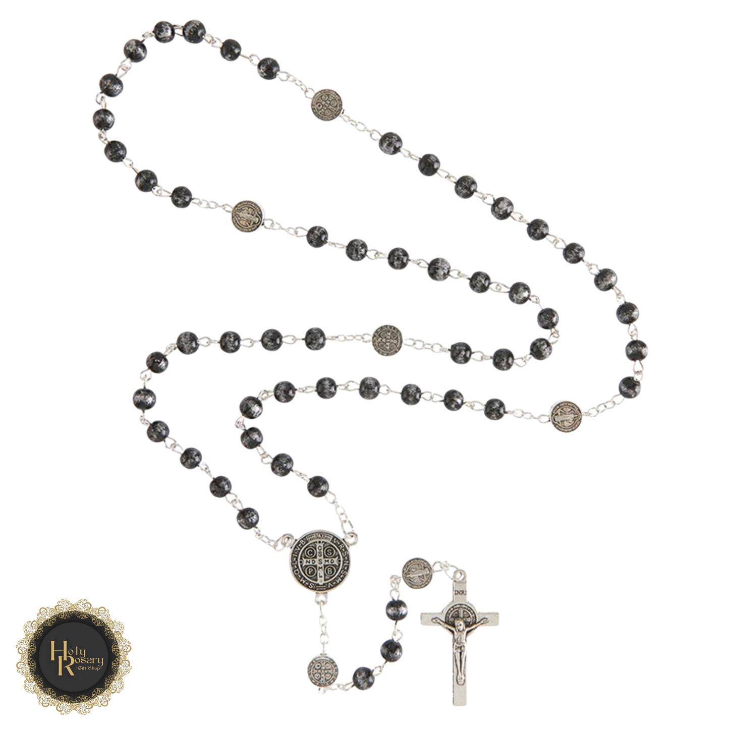 Elegant rosary necklace for men featuring refined beads and cross available for sale a standout devotional choice