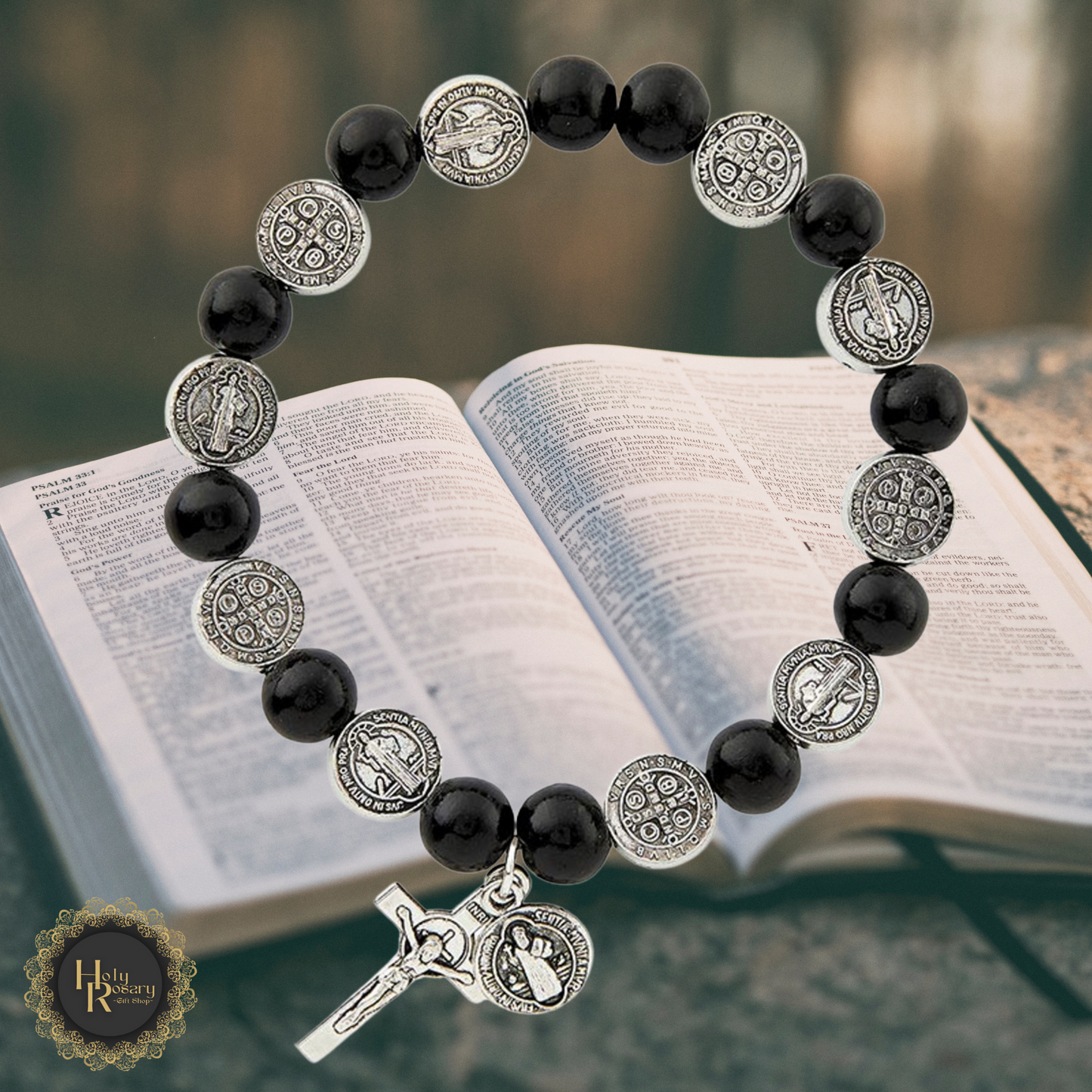 Handmade mens rosary bracelet perfect for christian devotion featuring authentic craftsmanship