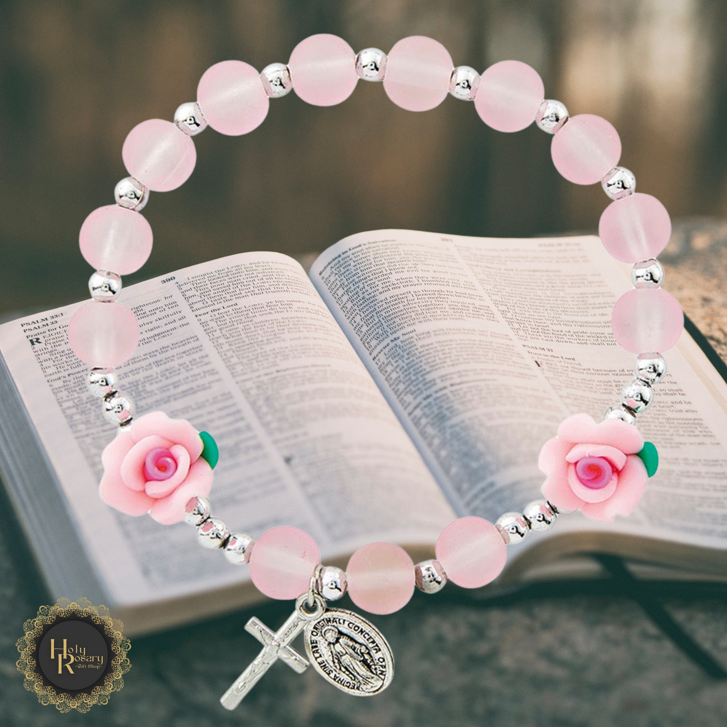 Womens rosary bracelet with elegant design perfect for catholic prayer or gifting