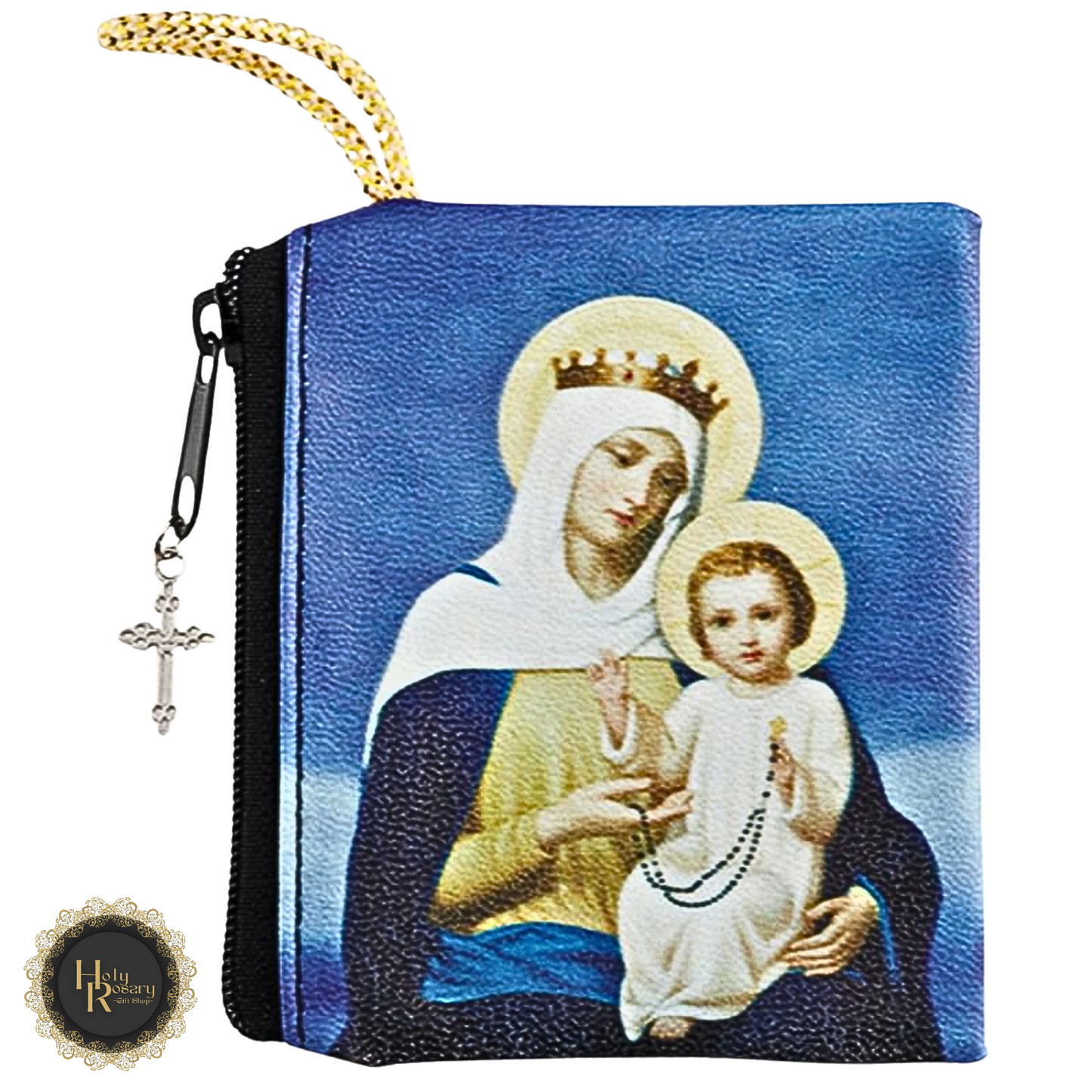 Our lady rosary case for sale secure storage option perfect as a rosary beads case and reliable rosary case