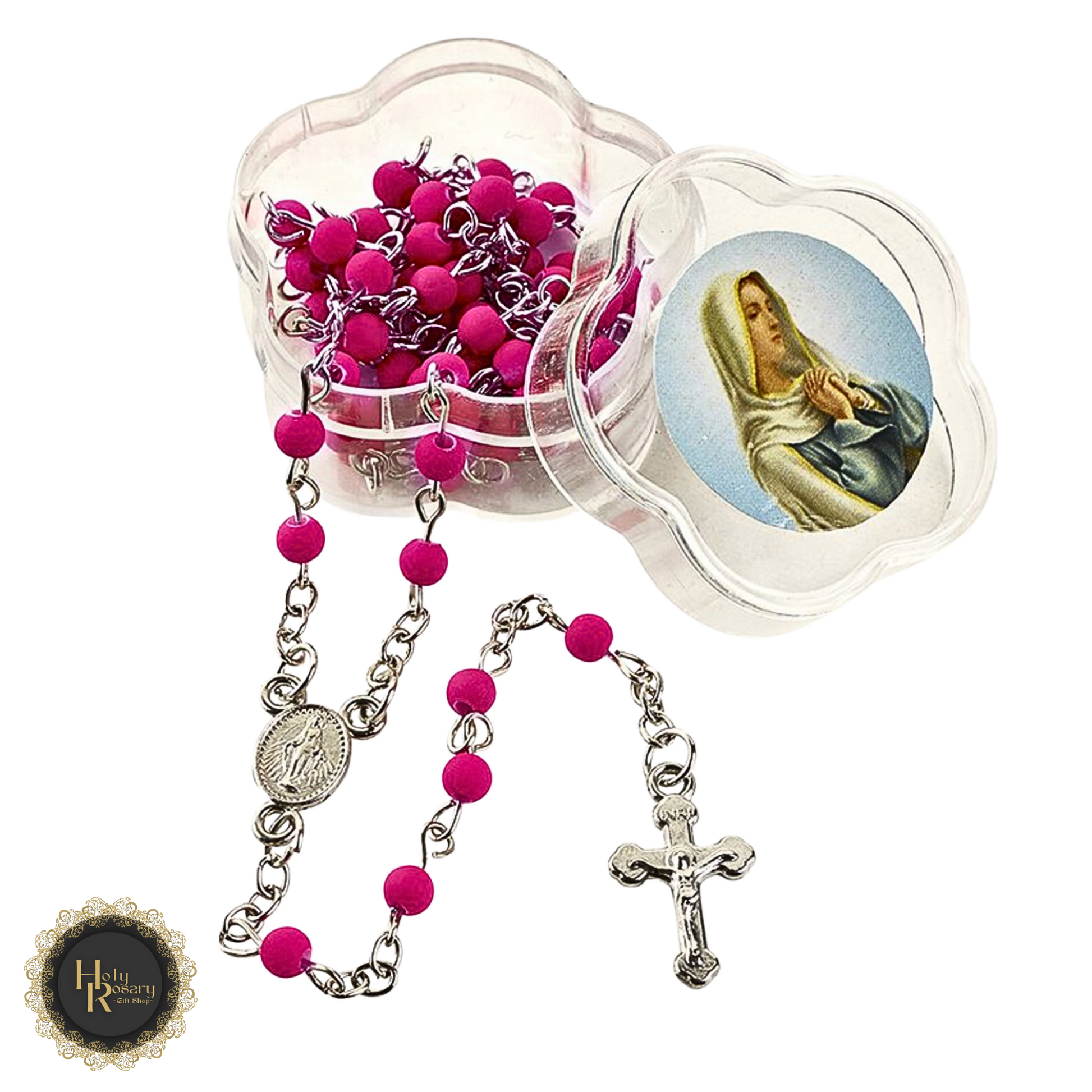 Personalized rosary boxes and cases ideal as a thoughtful gift for spiritual occasions or faith-based keepsakes