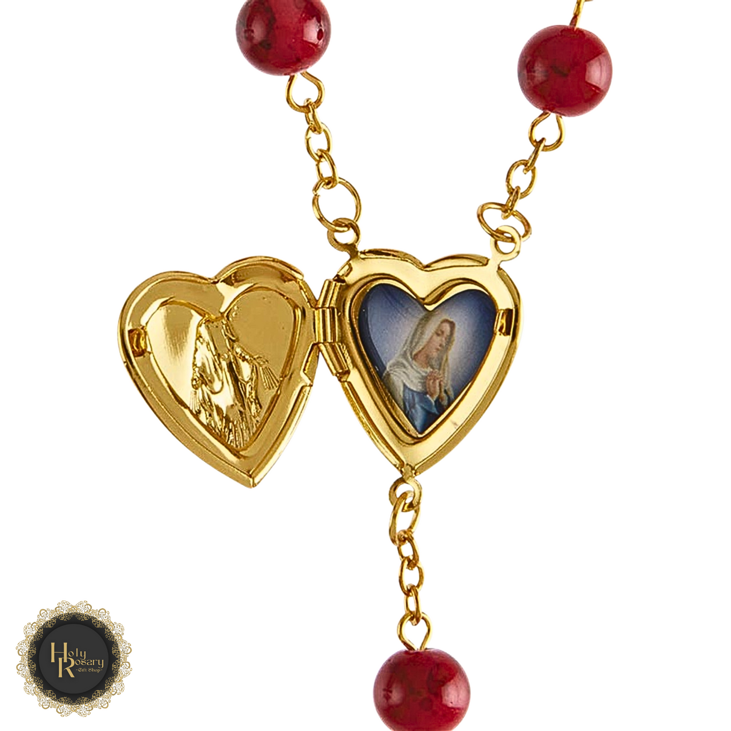 Portable locket rosary designed for travel and daily devotion