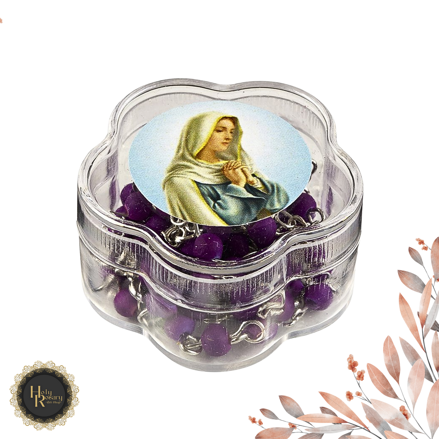 Premium rosary gift set with case offering elegant design and durable storage for prayer essentials