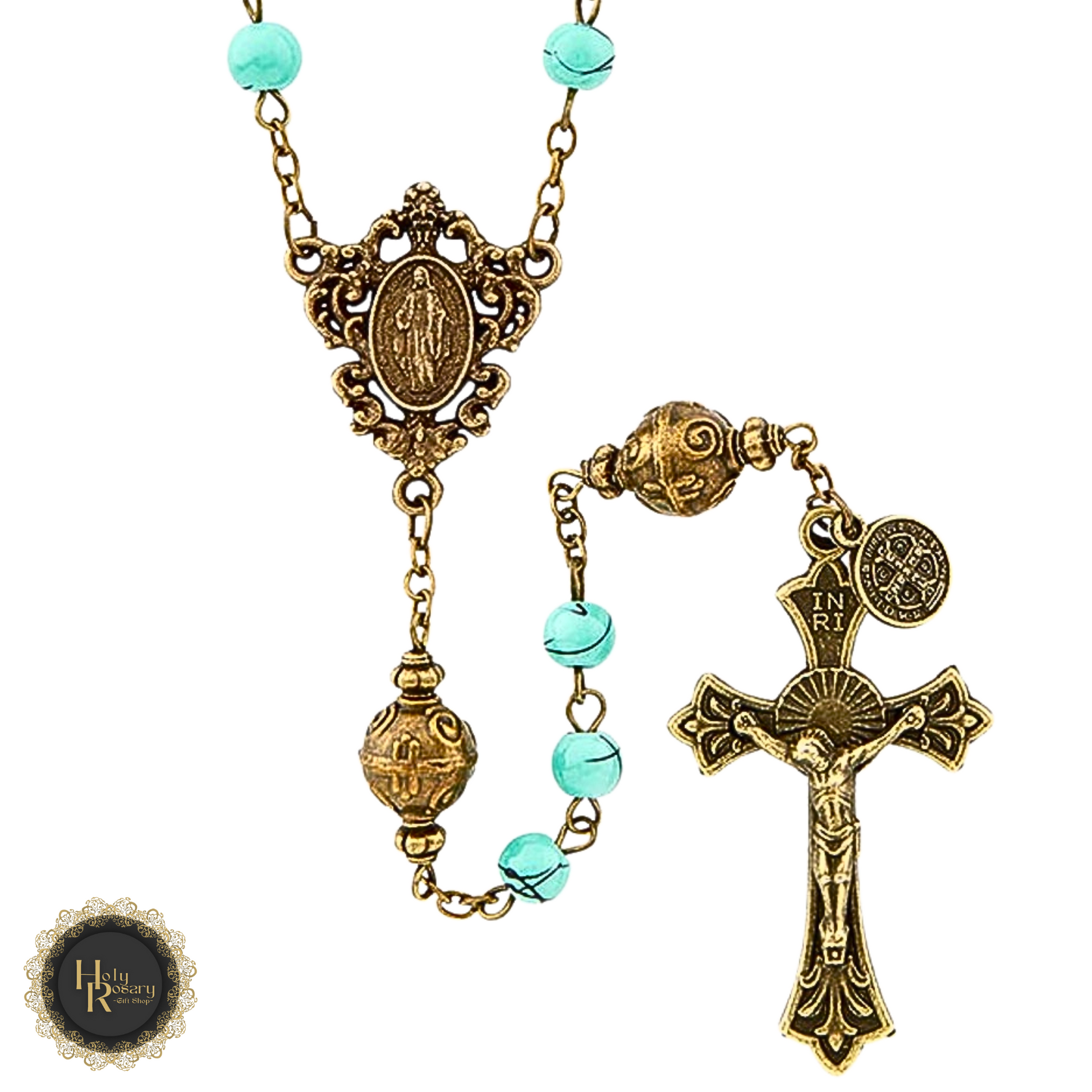 Rosary bead necklace on display highlighting religious craftsmanship an excellent choice for prayer and reflection