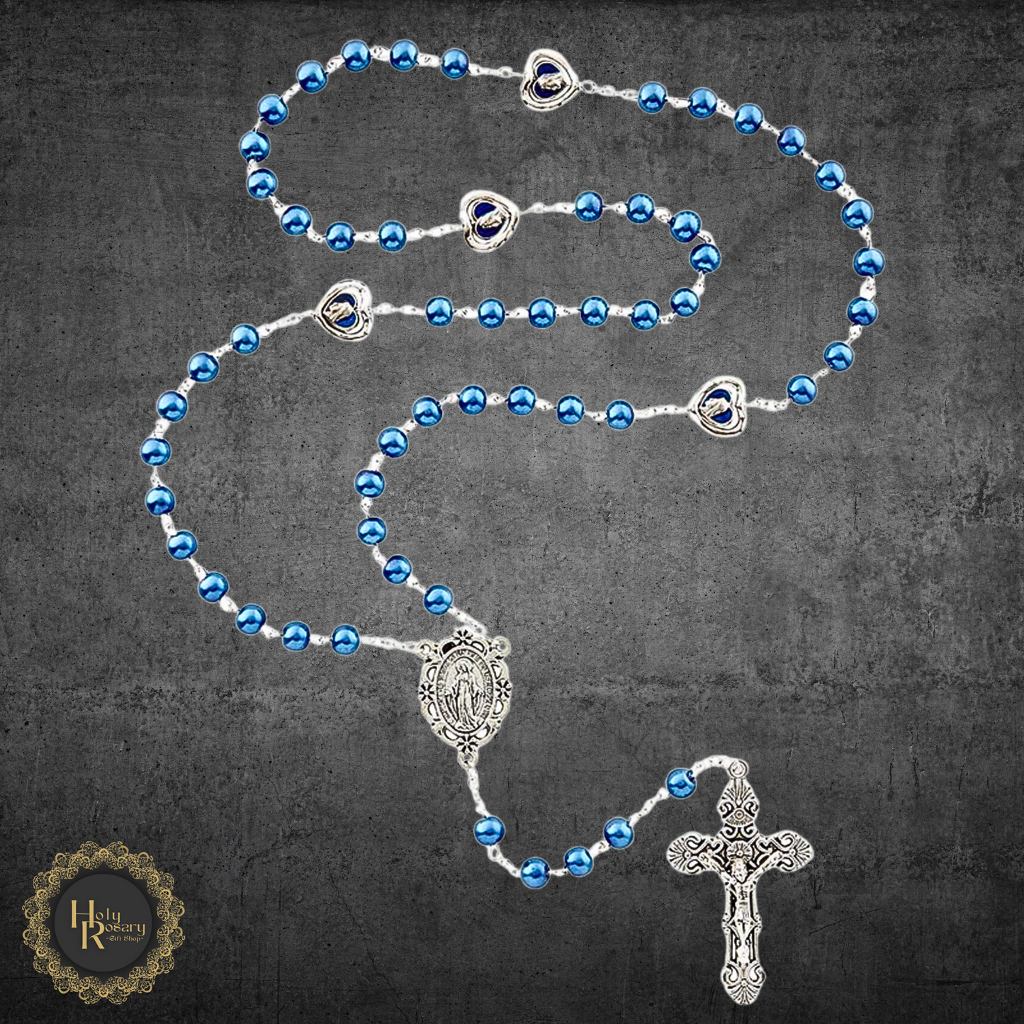 Rosary chain displayed showcasing intricate links and beads a spiritual keepsake for personal reflection