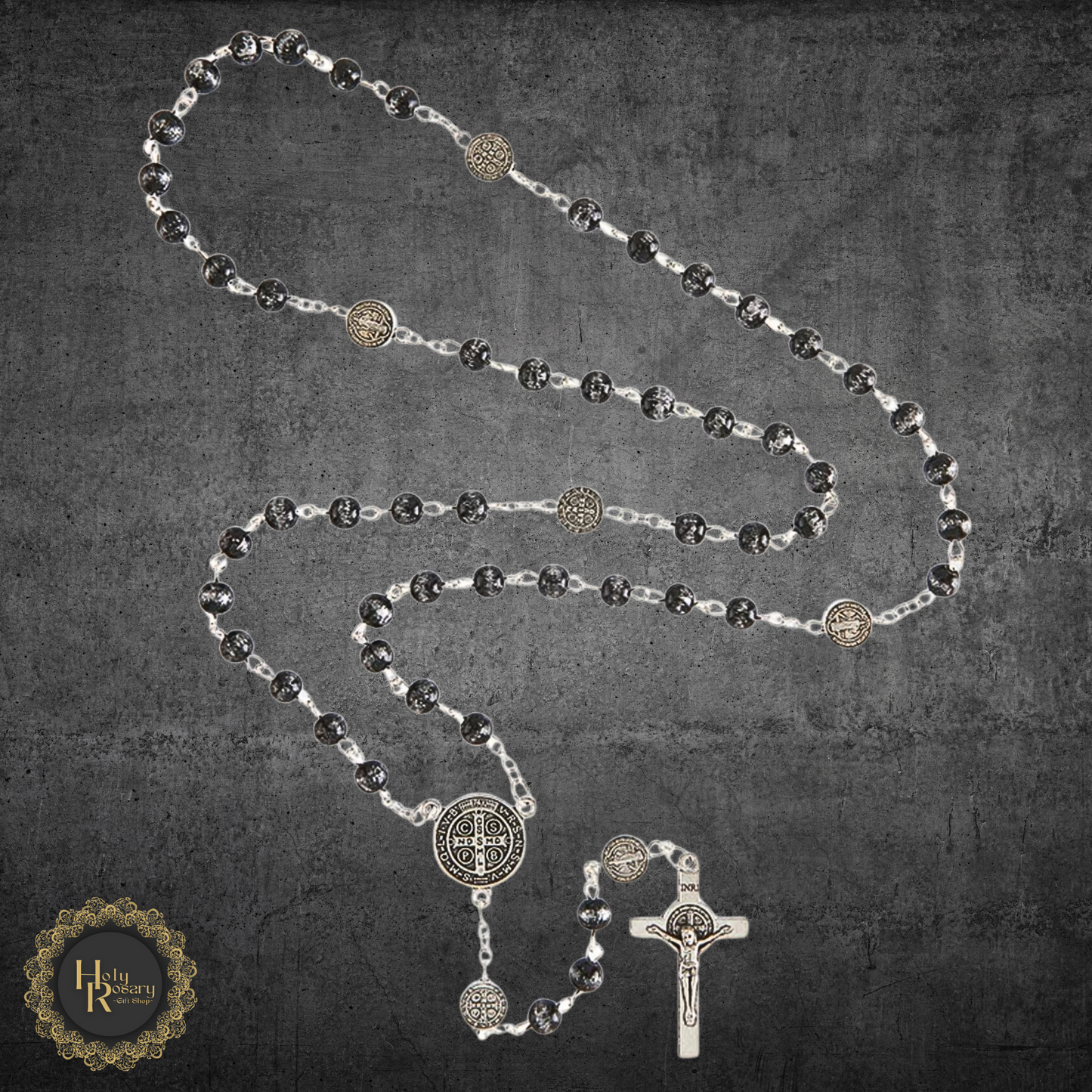 Rosary necklace online showcase demonstrating versatile wear for men or women an excellent choice for purchase online