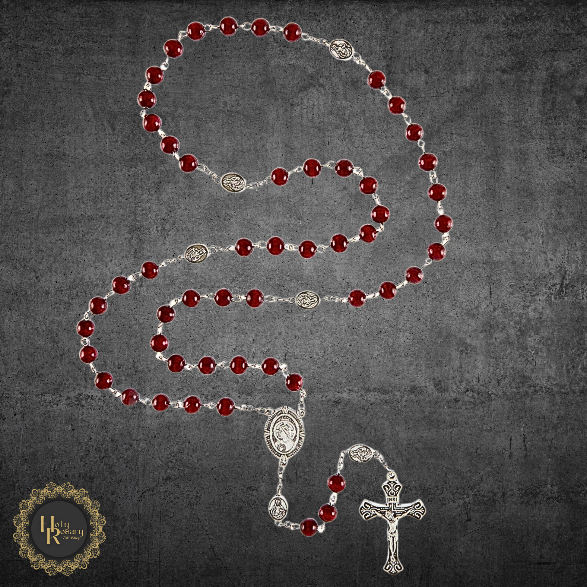 High-Quality Red Rosary Beads for Devotion