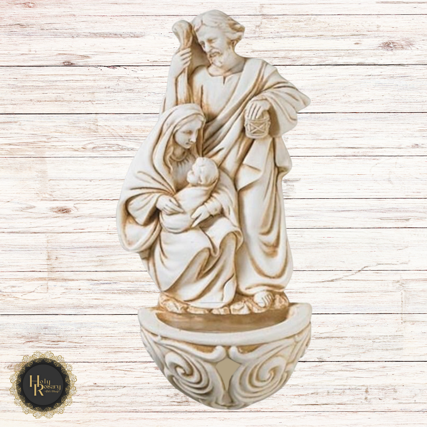 Wall mounted water font for sale featuring durable design ideal for Catholic blessing rituals