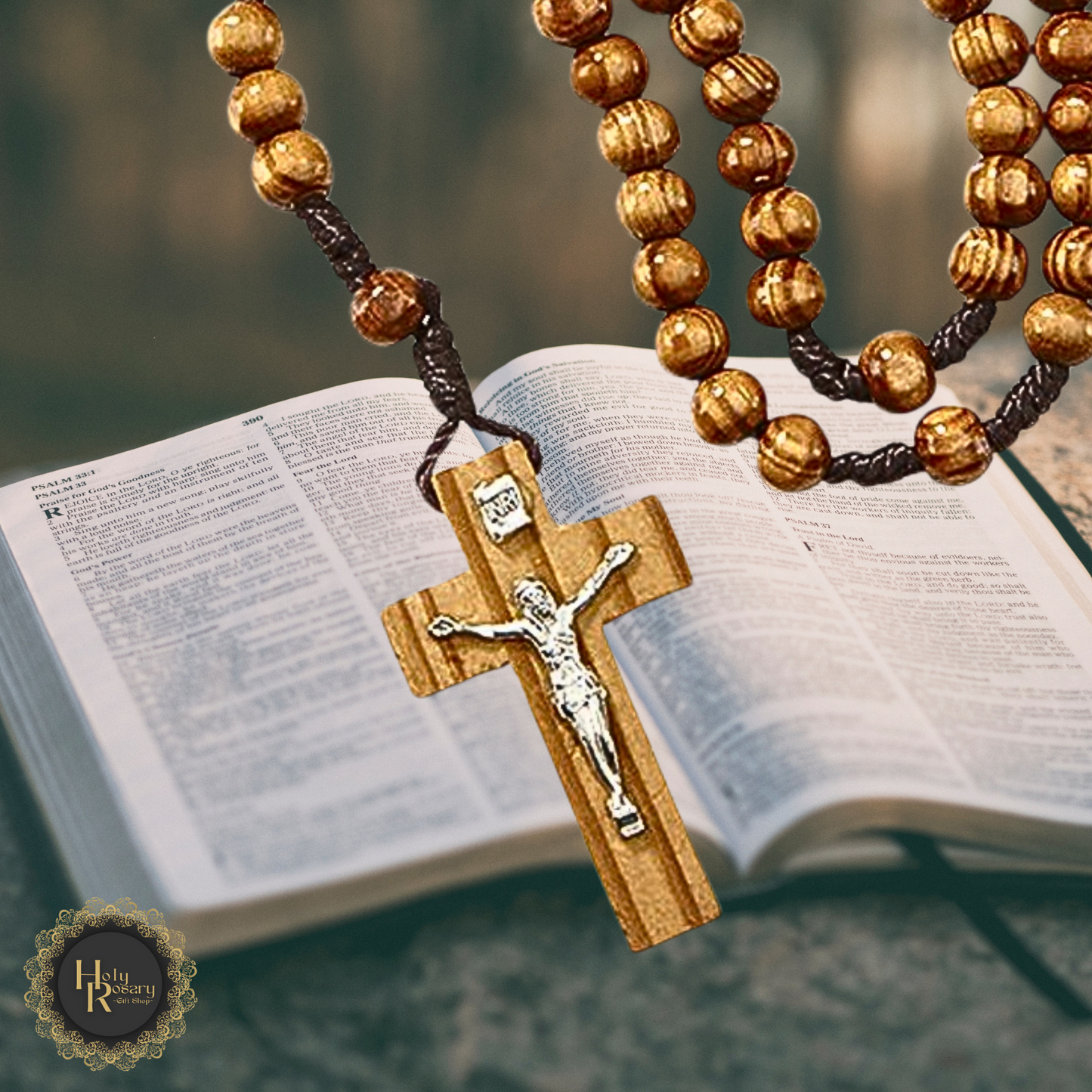 Wooden rosary suited for daily devotion a meaningful catholic gift featuring sturdy wood beads