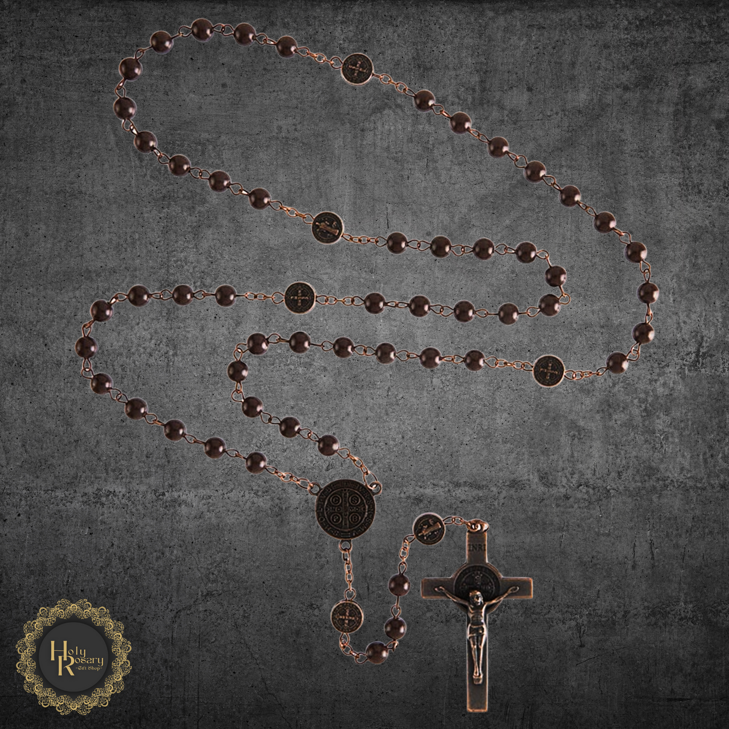 Premium antique finish rosary beads for sale, perfect for all occasions