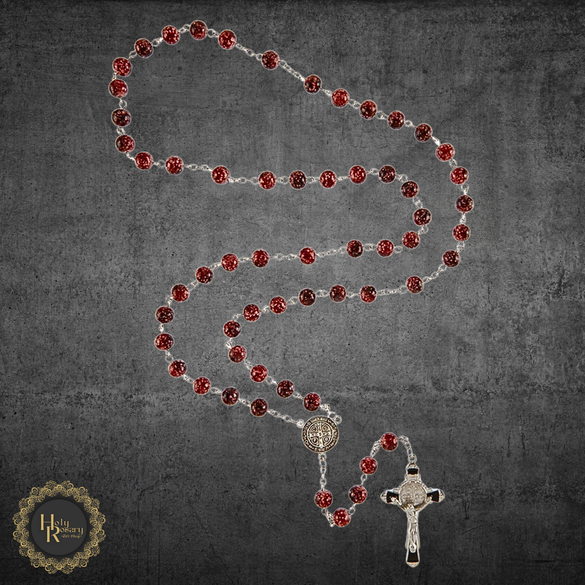 Buy red marble rosary beads online Catholic rosaries and gifts for sale