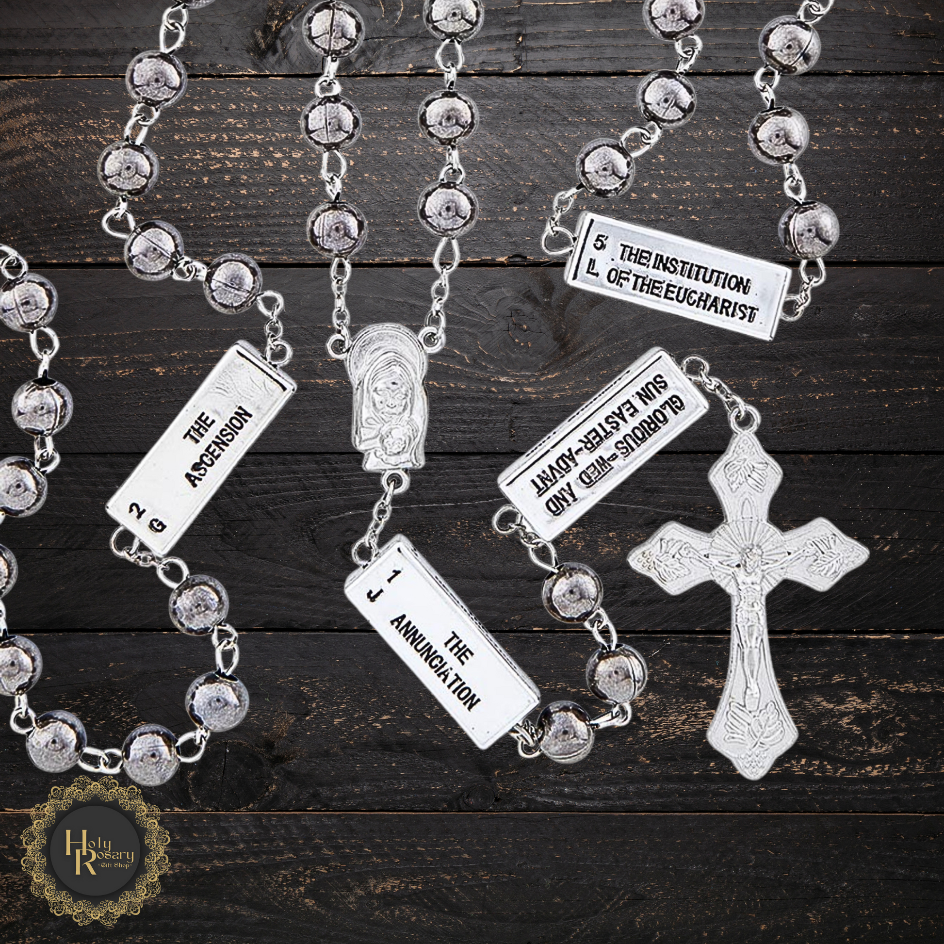 devotional rosary beads with mysteries perfect for Catholics to pray daily