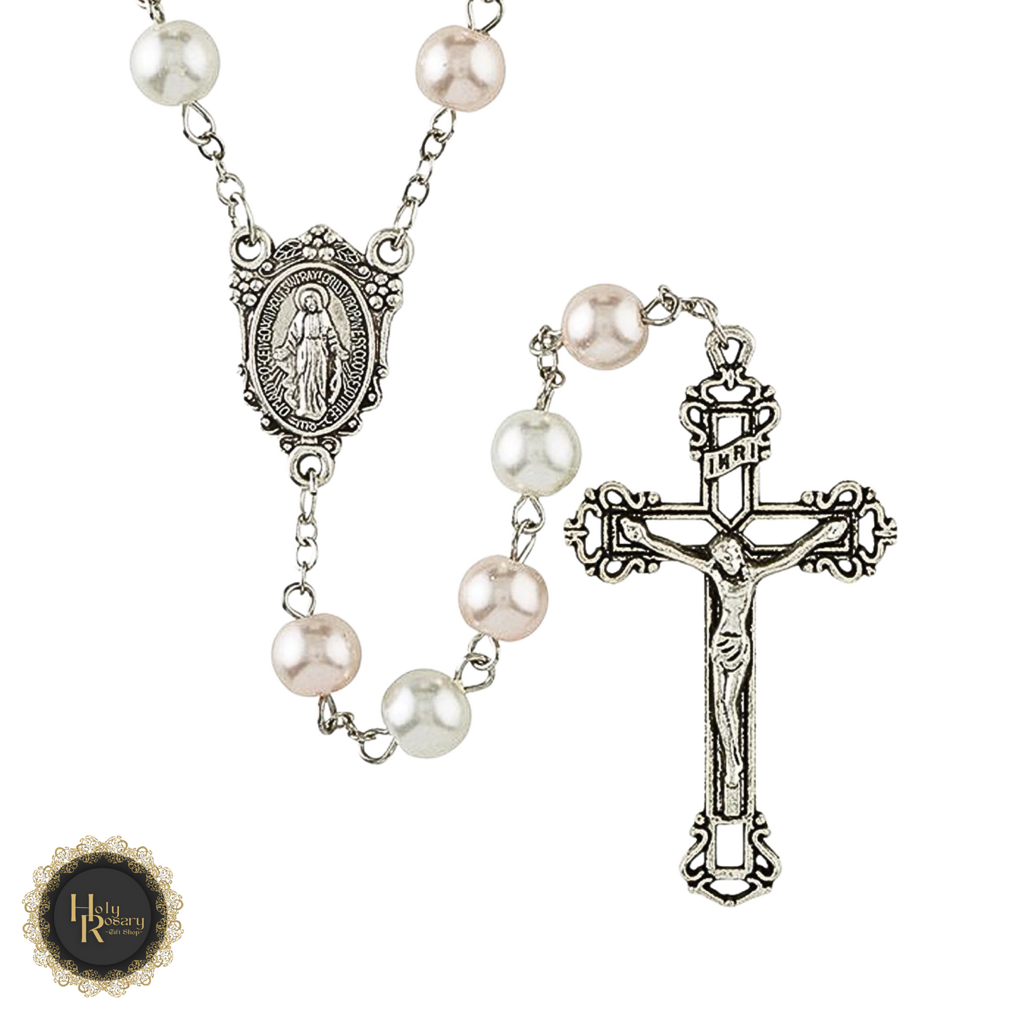 premium beautiful rosary beads online with intricate crucifix and pearls