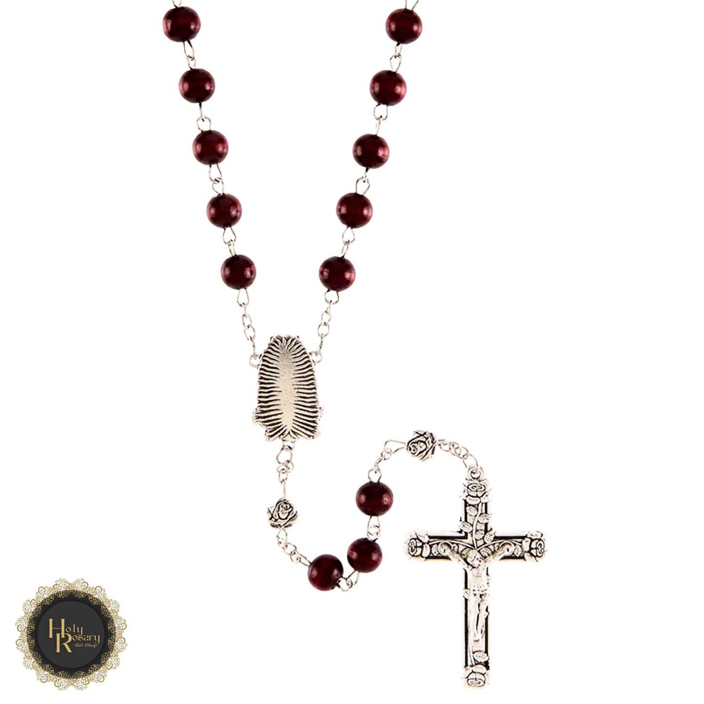 Red wooden Catholic rosaries for sale ideal for religious gifts