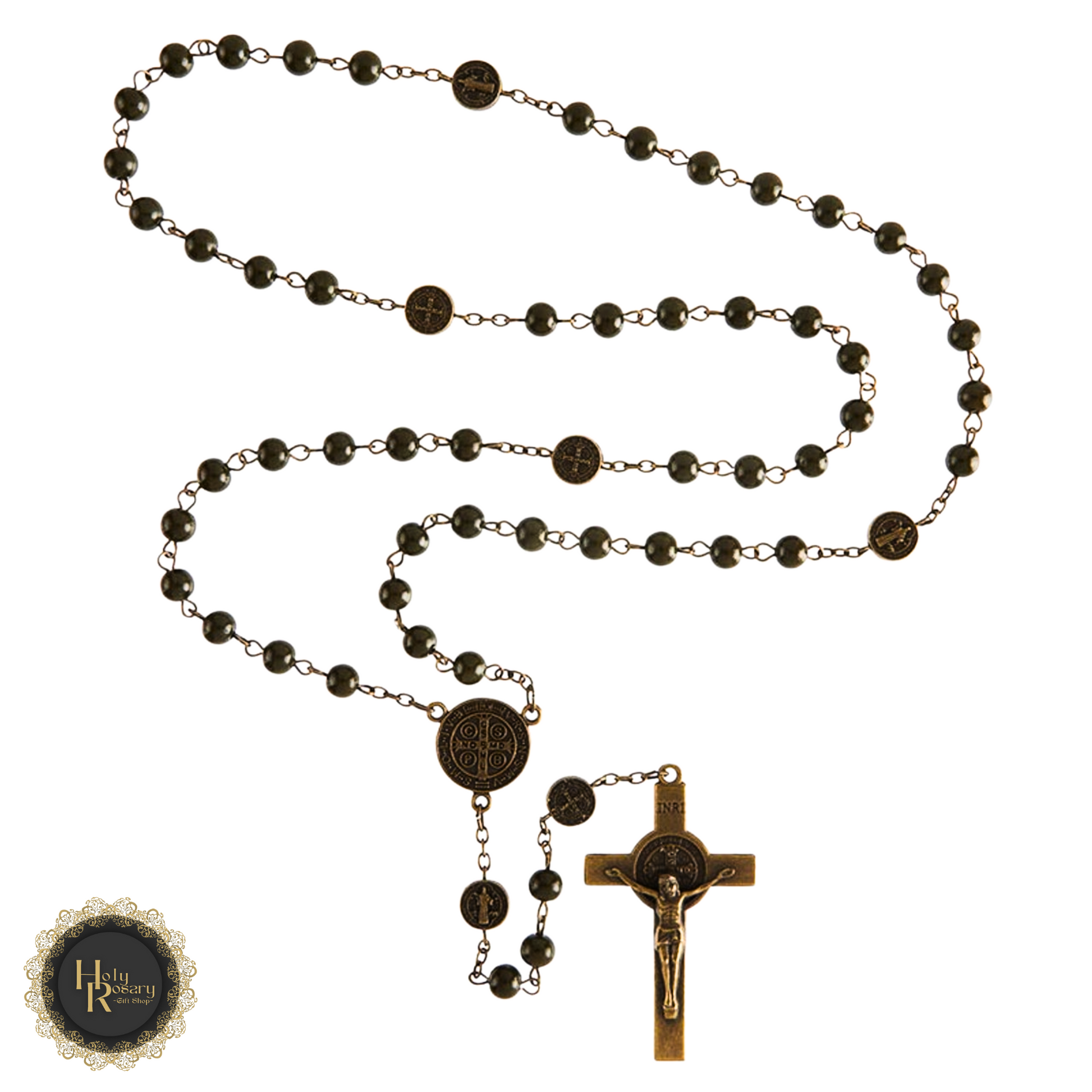 Rosary beads for sale including bronze polish rosaries and necklaces