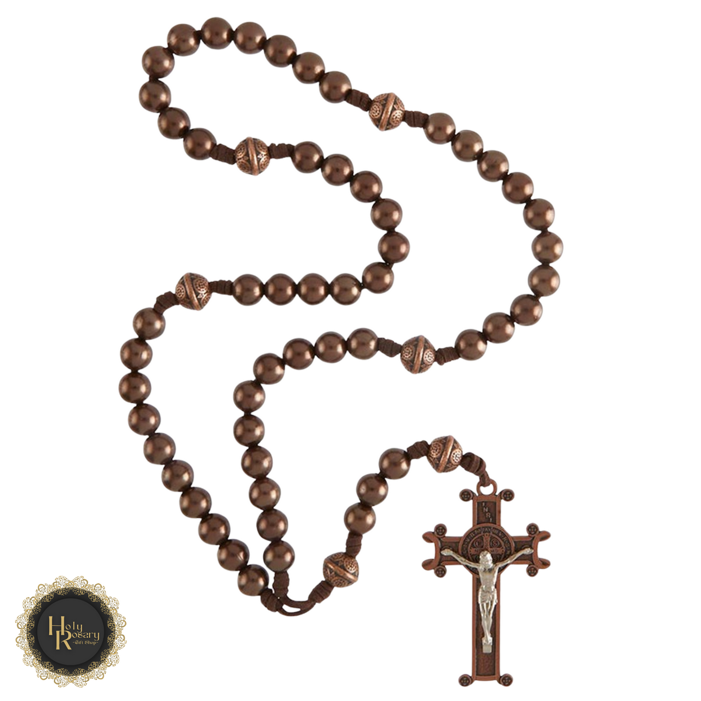 Rosary beads for sale featuring traditional wooden rosaries and necklaces