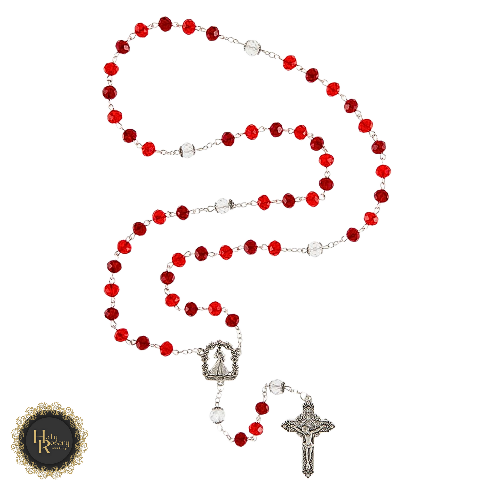 spiritual crystal rosary collection for sale with shimmering crystal beads